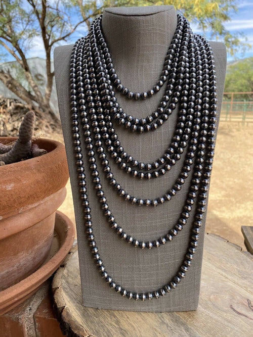 Navajo Pearl Style Sterling Round Beads