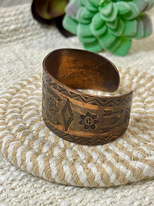 Vintage Handmade Copper Cuff