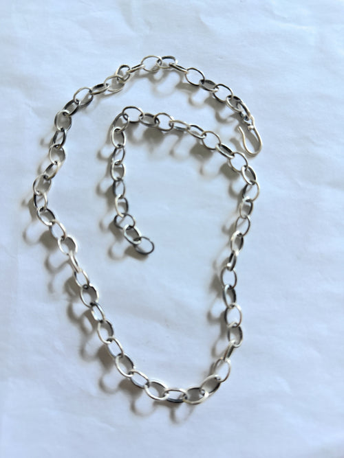 Handmade Sterling Silver Chain Charm Necklace