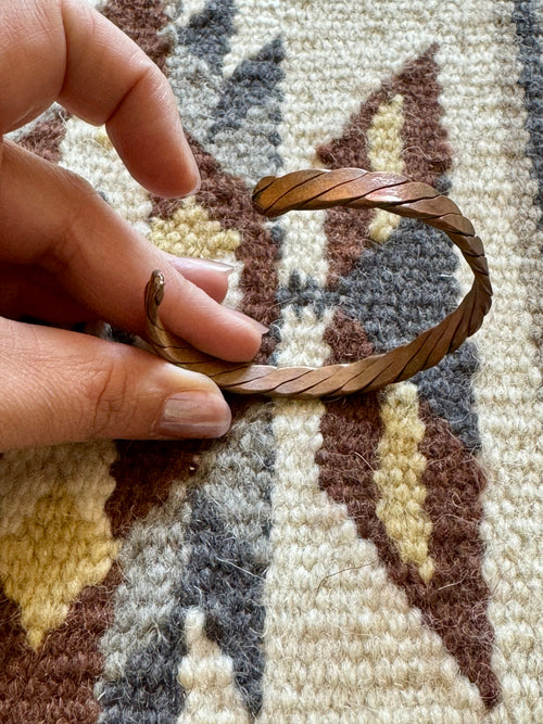 Vintage Handmade Copper Cuff Bracelet