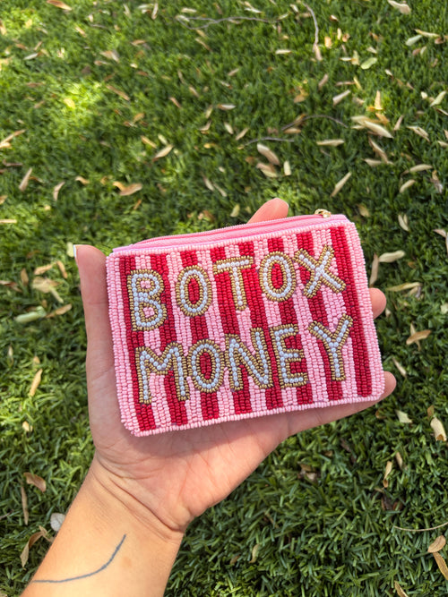 Handmade Beaded “Botox Money” Coin Purse