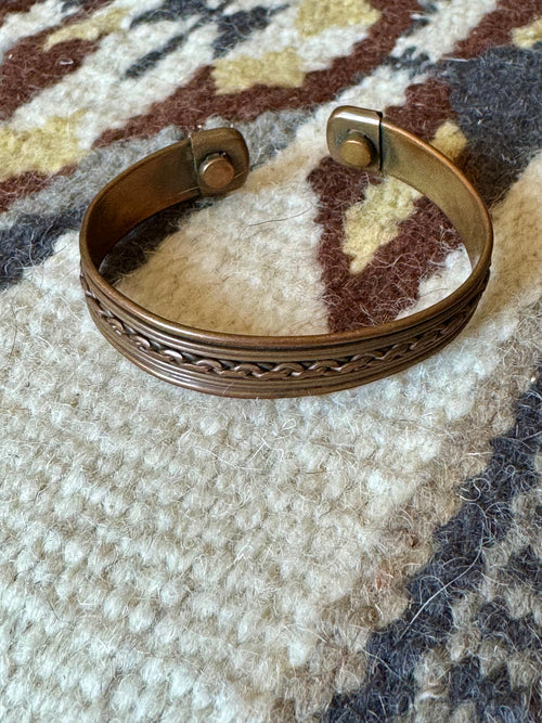 Vintage Handmade Copper Cuff Bracelet