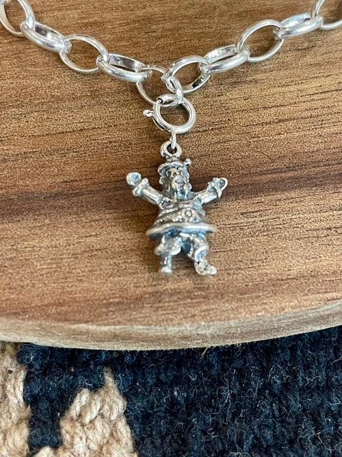 Native Handmade Sterling Silver CHRISTMAS MINI SANTA Charm