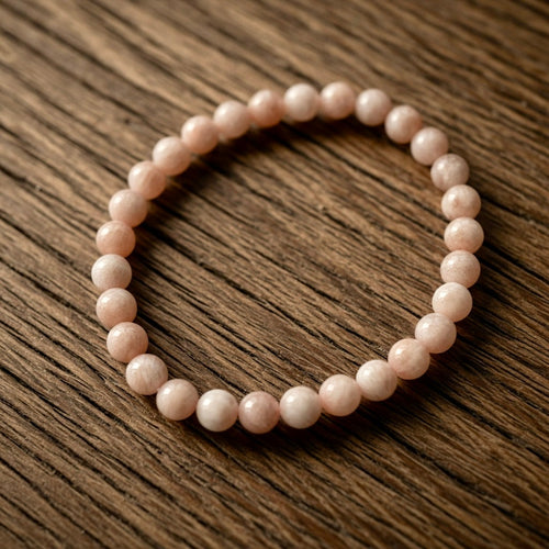 Sunstone 3mm Beaded Stretch Bracelet