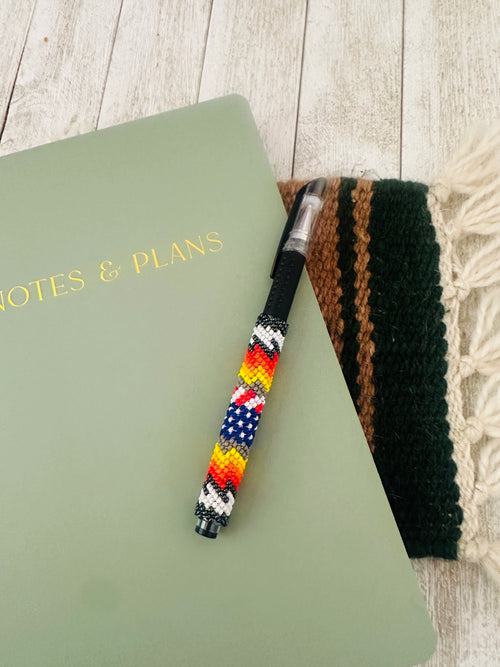 Navajo Made Muticolor Beaded Pen