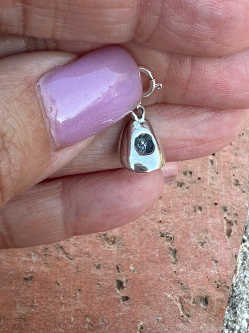 Navajo Crafted Sterling Silver Cowboy Hat Charm