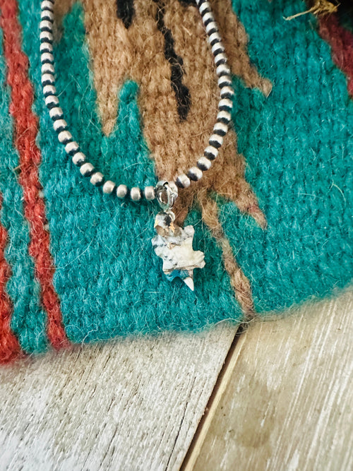 Navajo Hand Carved Blue Mojave Lizard Charm