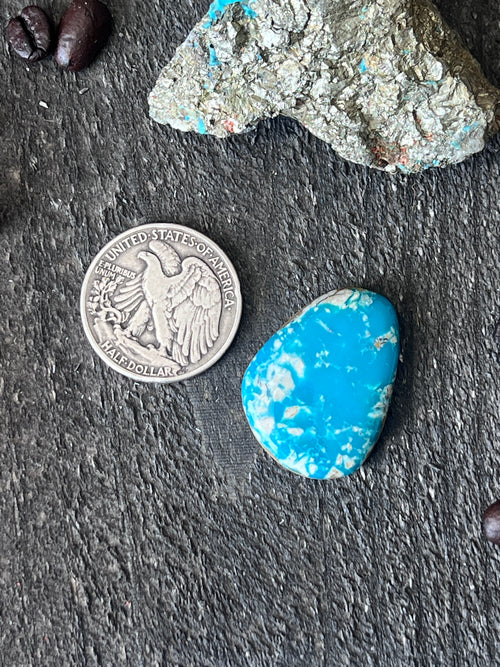 Teal Kingman Turquoise Cabochon, K001
