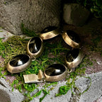 Handmade Old Pawn Sterling Silver & Oval Black Onyx Bracelet