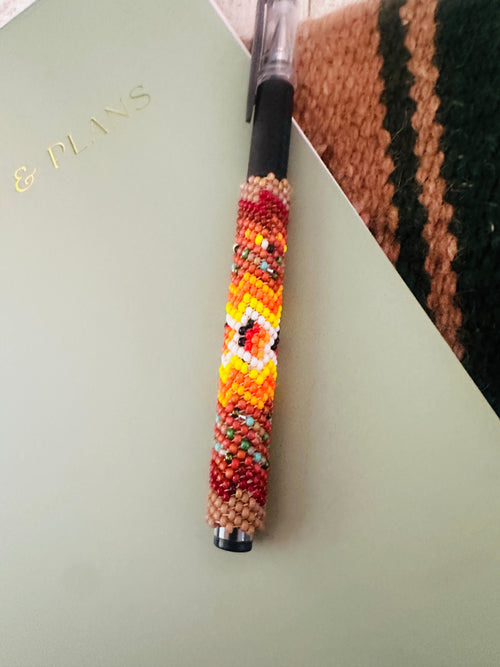 Navajo Made Muticolor Beaded Pen