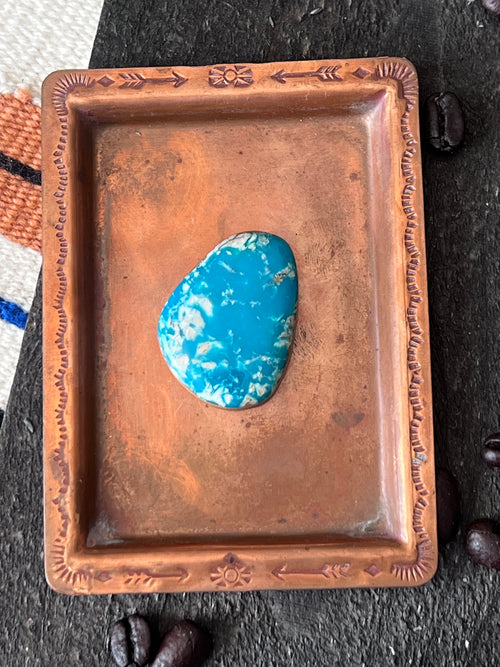 Teal Kingman Turquoise Cabochon, K001