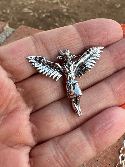 Navajo Crafted Sterling Silver Kachina  Charm