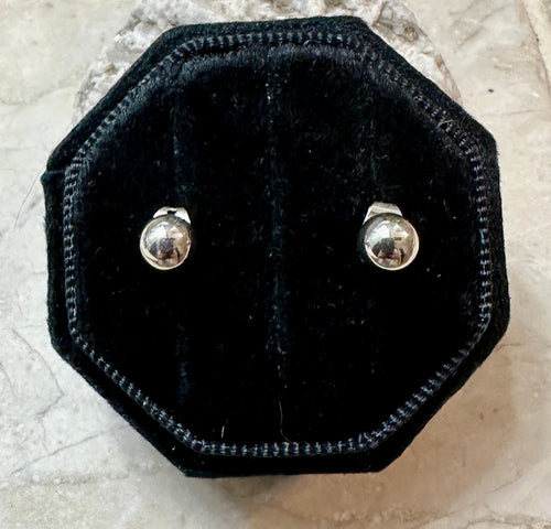 6mm Silver Bead Studs