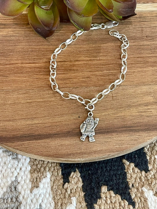 Native Handmade Sterling Silver CHRISTMAS SANTA Charm