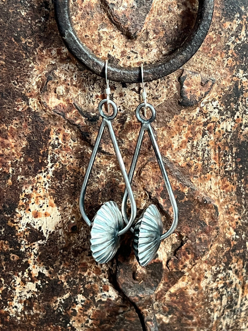 Sterling Silver Handcrafted Bead Drop Dangle Earrings by Preston Haley