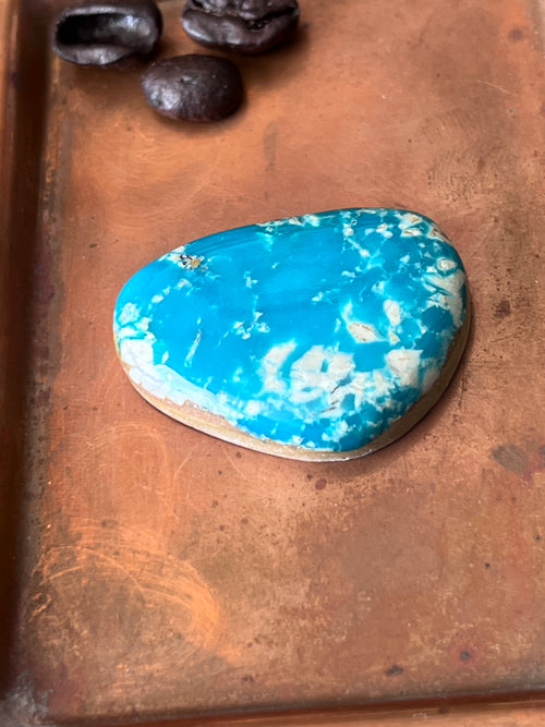 Teal Kingman Turquoise Cabochon, K001