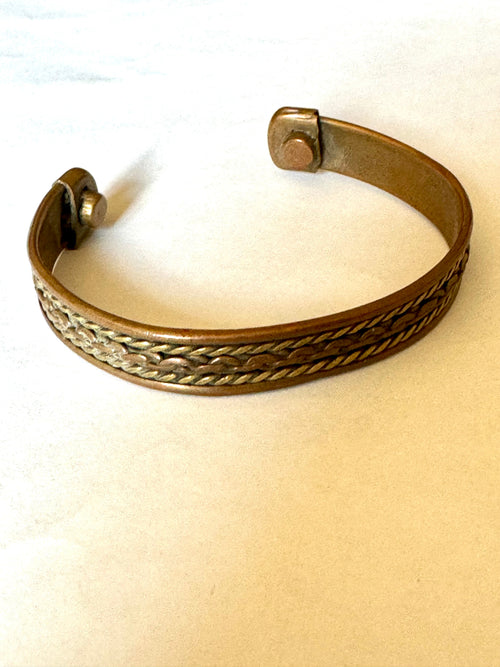 Vintage Handmade Copper Cuff Bracelet