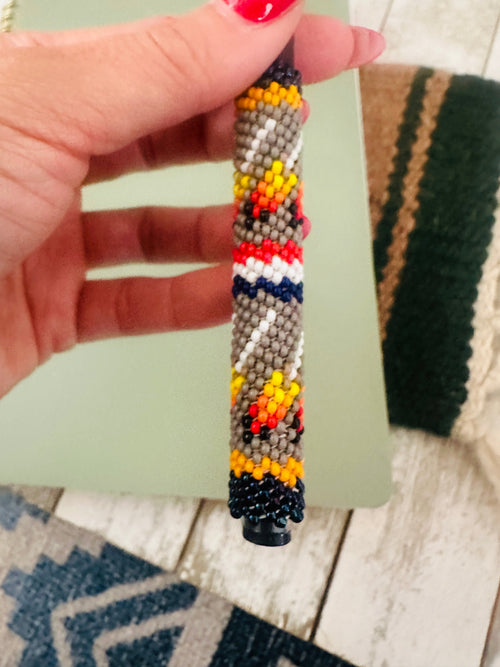 Navajo Made Muticolor Beaded Pen
