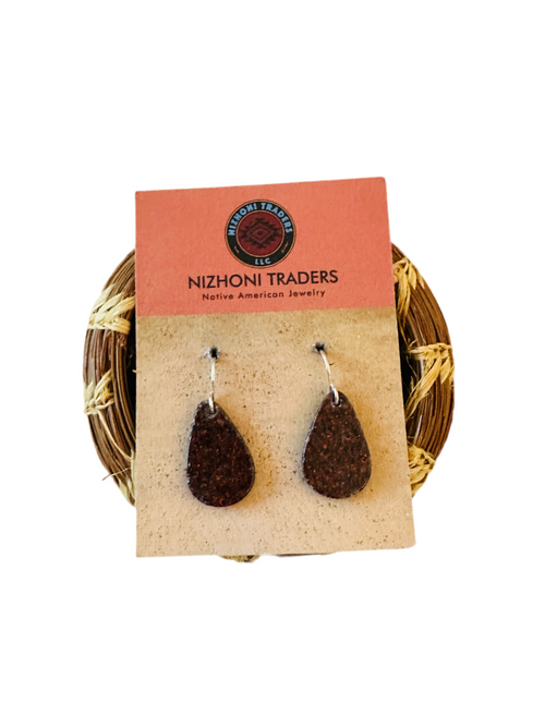 Navajo Summer Lovin’ Sterling Silver & Opal Teardrop Dangle Earrings