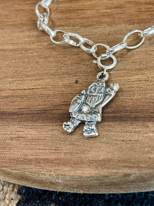 Native Handmade Sterling Silver CHRISTMAS SANTA Charm
