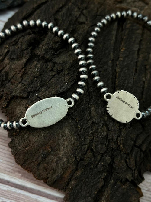 Handmade Sterling Silver Beaded Cotton Candy Bracelet