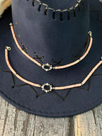 Handmade Sterling Silver Queen Pink Conch Collection: Beaded Hat Band