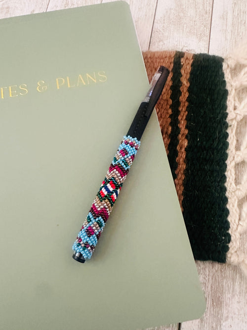 Navajo Made Muticolor Beaded Pen
