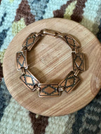 Vintage Handmade Copper Link Bracelet