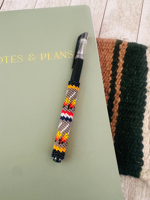 Navajo Made Muticolor Beaded Pen