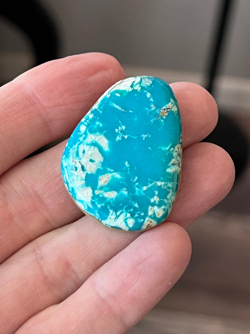 Teal Kingman Turquoise Cabochon, K001