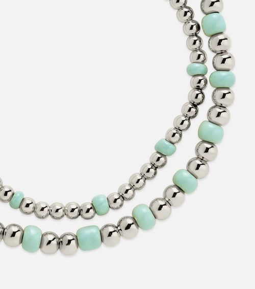 Misty Beaded Stretch Bracelet Set Of 2