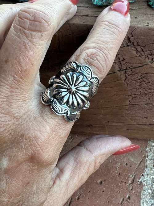 El Moro Handmade Sterling Silver Adjustable Ring