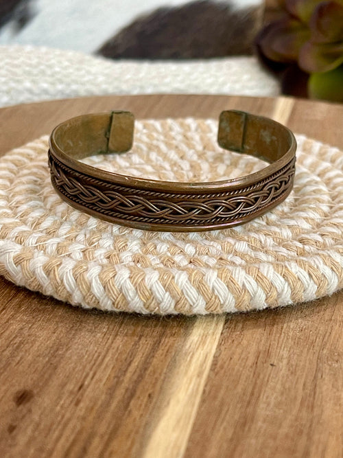 Vintage Handmade Copper Cuff