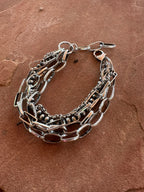 SILVER CITY Handmade Sterling Silver 5 Strand Link Bracelet