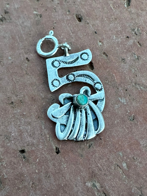 Handmade Sterling Silver and Turquoise 12 DAYS OF CHRISTMAS Charms