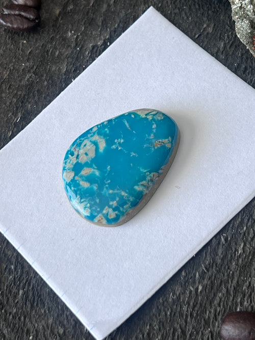 Teal Kingman Turquoise Cabochon, K001