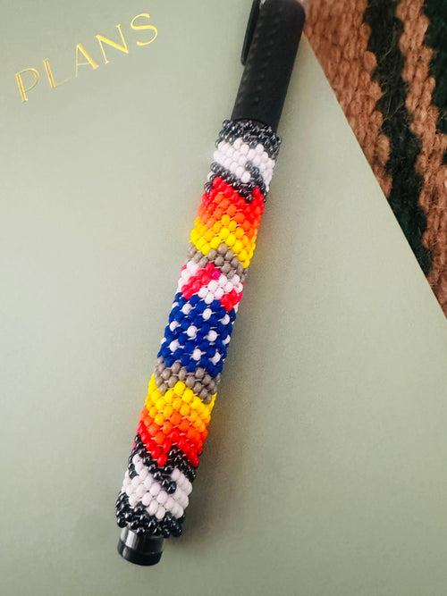 Navajo Made Muticolor Beaded Pen