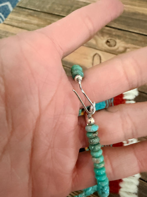 Handcrafted Turquoise 18" Beaded Necklace