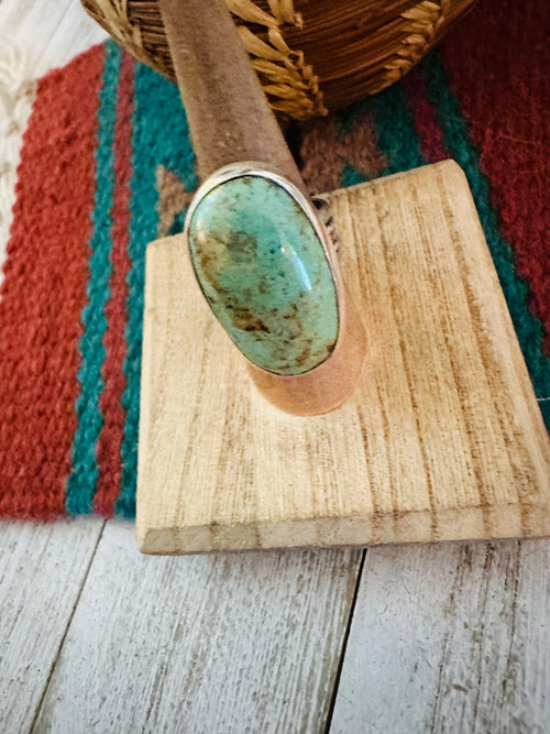 Navajo Royston Turquoise & Sterling Silver Ring Size 7