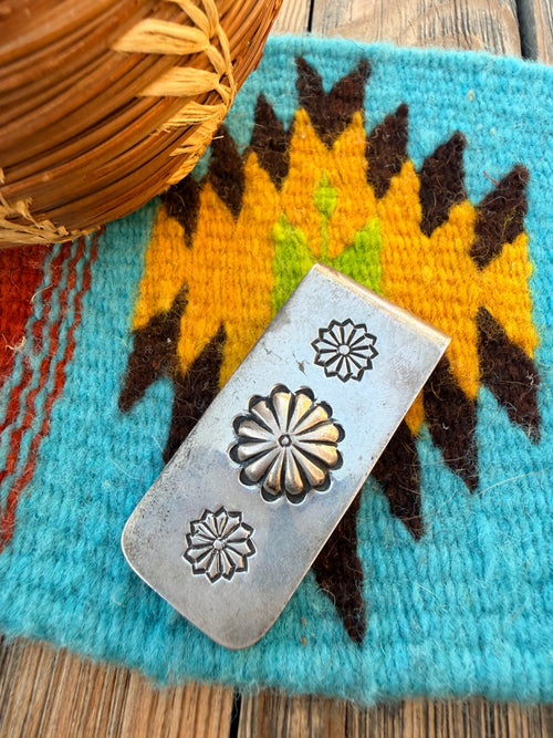 Handcrafted Old Pawn Sterling Silver Money Clip
