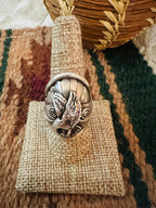 Old Pawn Sterling Silver Eagle Ring Size 9