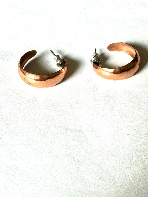 Vintage Handmade Copper Earrings