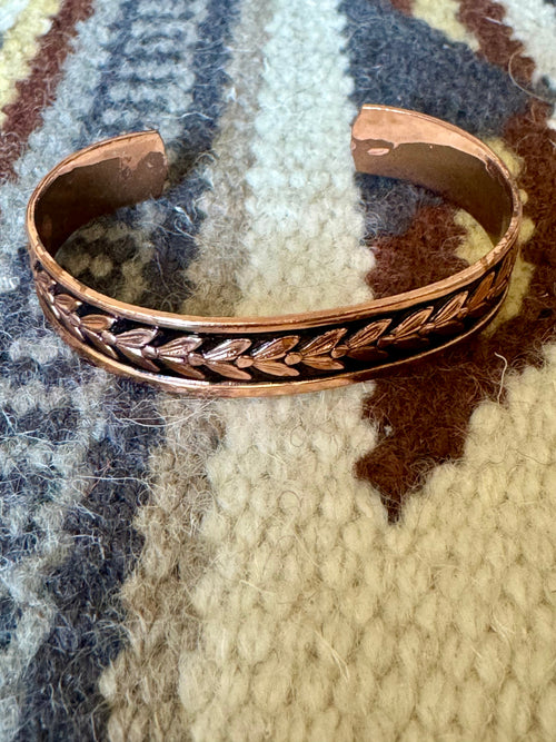 Vintage Handmade Copper Cuff Bracelet