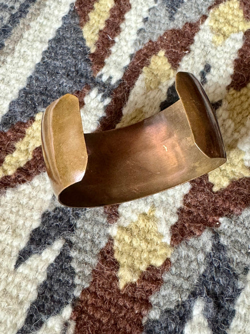 Vintage Handmade Copper Cuff Bracelet