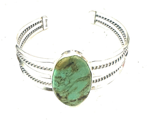 Navajo Royston Turquoise & Sterling Silver Cuff Bracelet