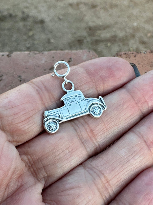 Navajo Crafted Sterling Silver Classic Car Charm