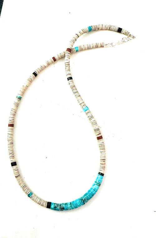 Santo Domingo Multi Stone Beaded Necklace