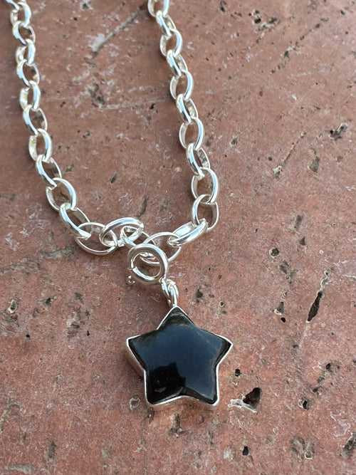 Halloween Collection Sterling Silver & Star Moon Charm