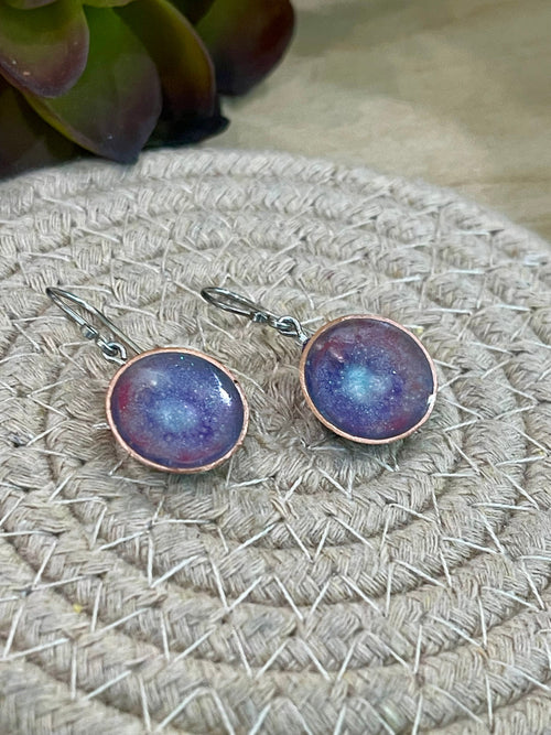 Vintage Handmade Copper Dangle Earrings