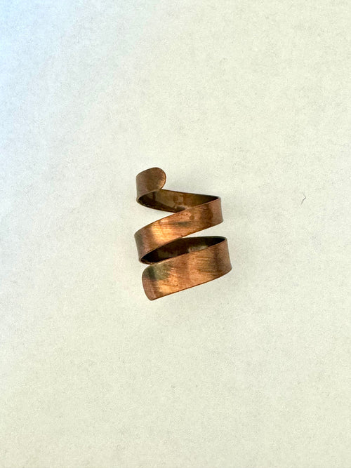 Vintage Handmade Copper Adjustable Ring